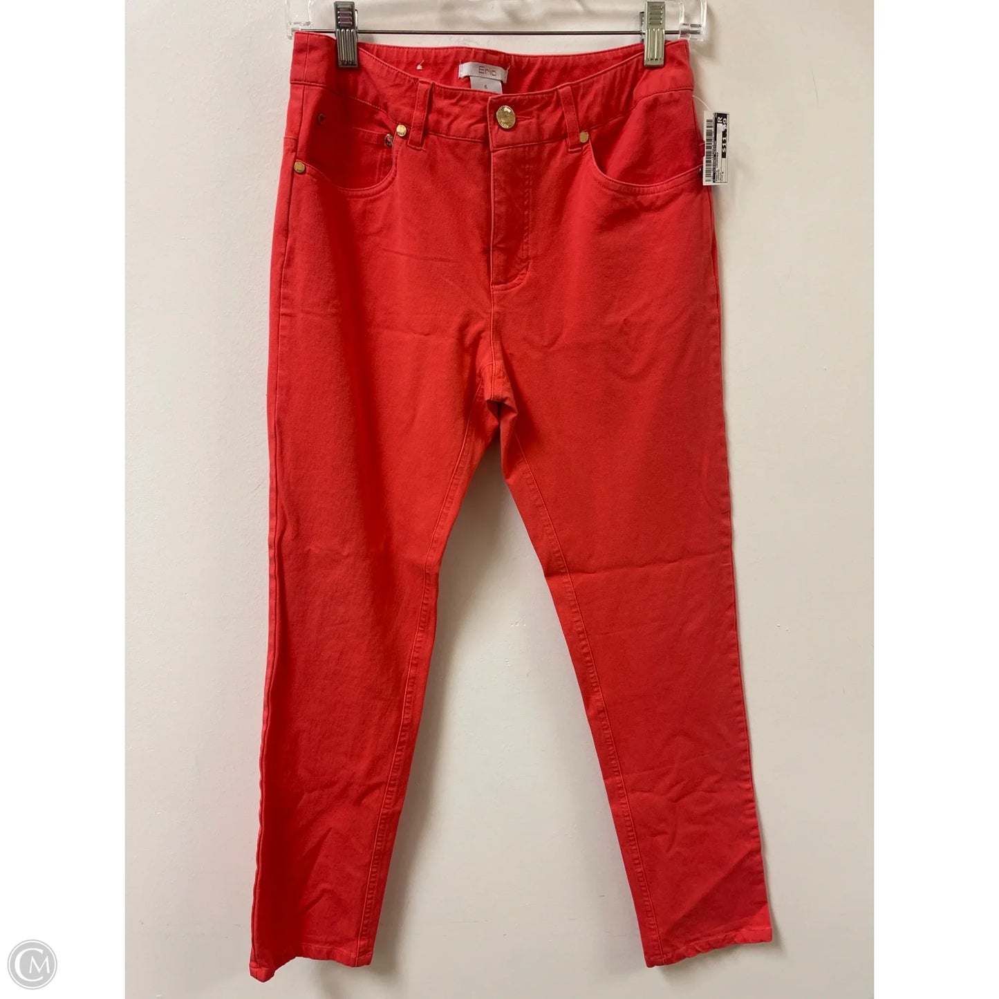 Pants Cropped By Clothes Mentor In Orange, Size: 4