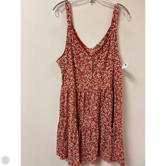Dress Casual Midi By Sweet Wanderer In Orange, Size: 2x