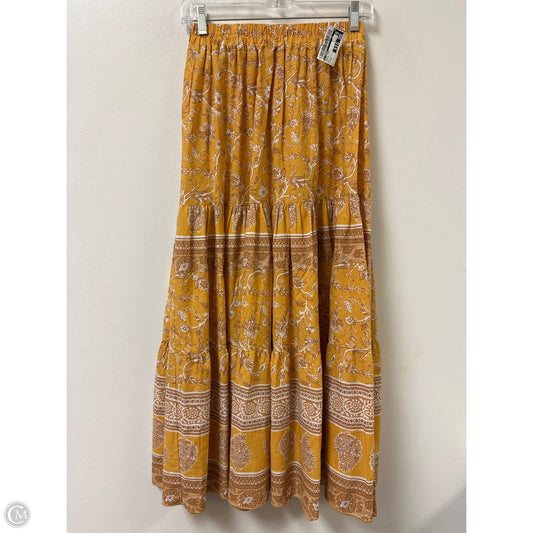 Skirt Maxi By T Tahari In Yellow, Size: 8