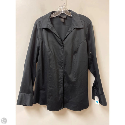 Blouse Long Sleeve By Lane Bryant In Black, Size: 2x