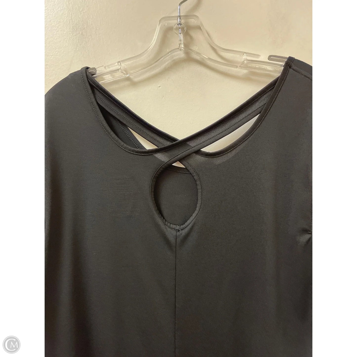 Athletic Top Short Sleeve By Danskin Now In Black, Size: 2x