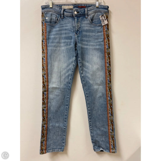 Jeans Cropped By Pilcro In Blue Denim, Size: 4