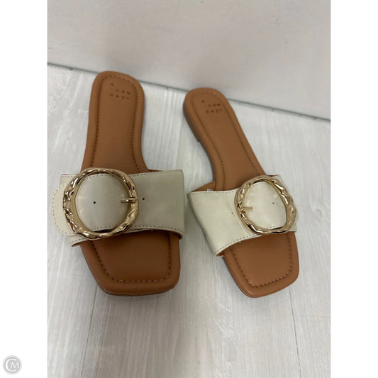 Sandals Flats By A New Day In White, Size: 6