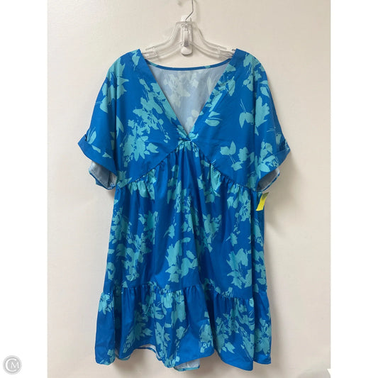 Dress Casual Midi By Shein In Blue, Size: 1x