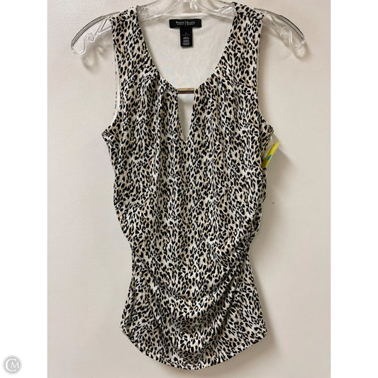 Top Sleeveless By White House Black Market In Animal Print, Size: S