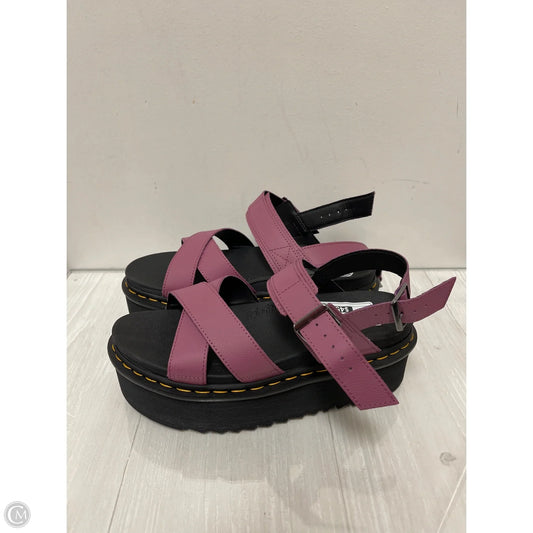 Sandals Heels Platform By Dr Martens In Pink, Size: 10