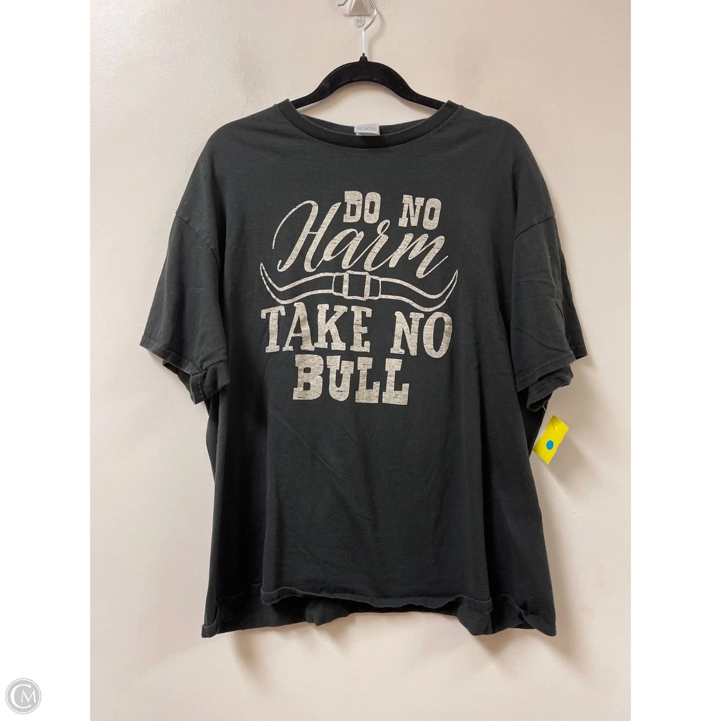 Top Short Sleeve By Clothes Mentor In Black, Size: 2x