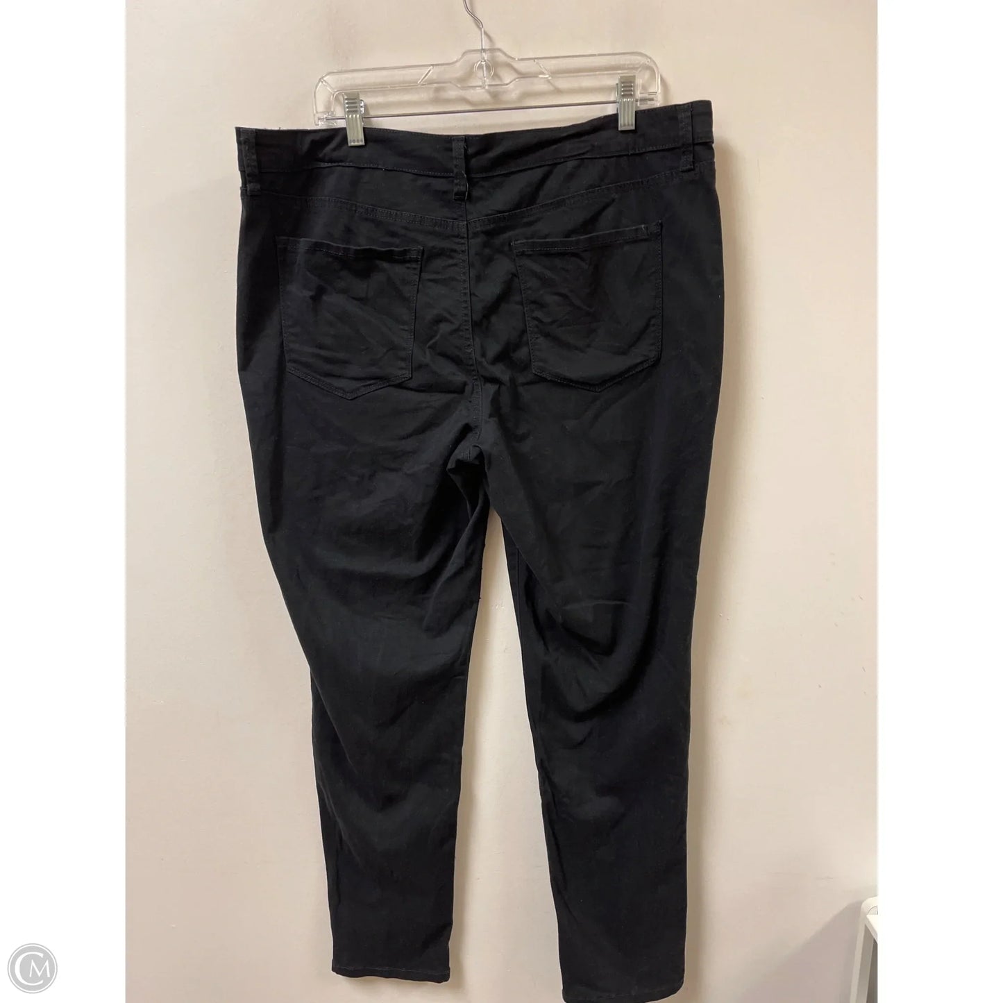 Jeans Skinny By New Directions In Black, Size: 16