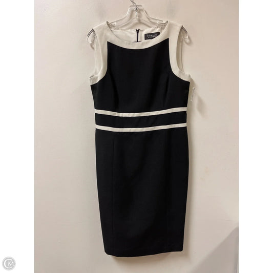 Dress Casual Midi By Evan-picone In Black & White, Size: M
