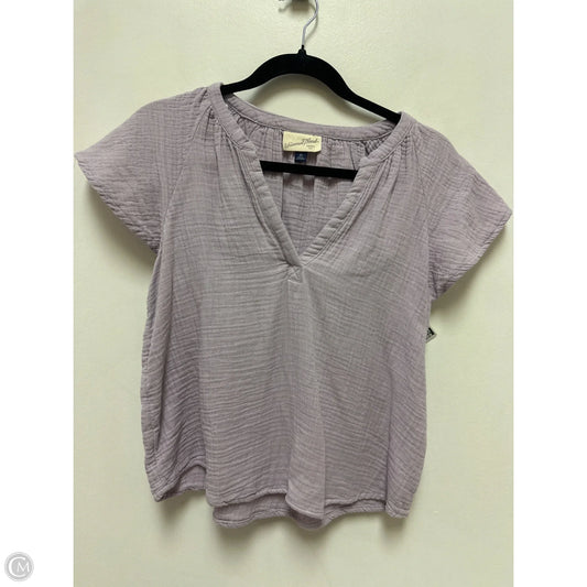 Top Short Sleeve By Universal Thread In Purple, Size: Xs