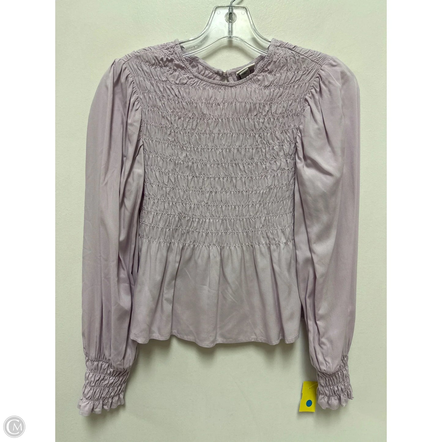 Top Long Sleeve By A New Day In Purple, Size: Xs