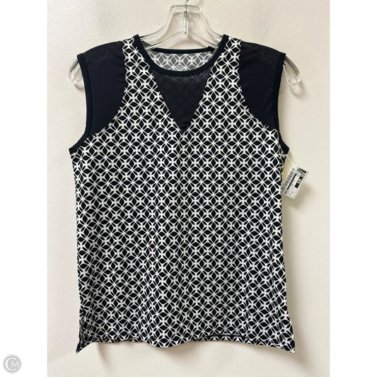 Athletic Tank Top By Tail In Black & White, Size: Xs
