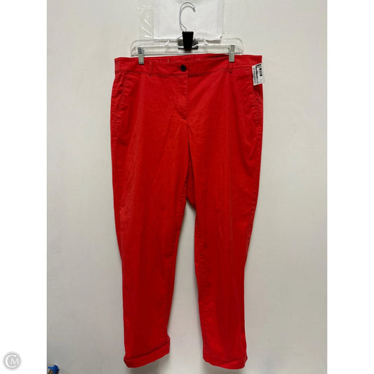 Pants Chinos & Khakis By Talbots In Red, Size: 14