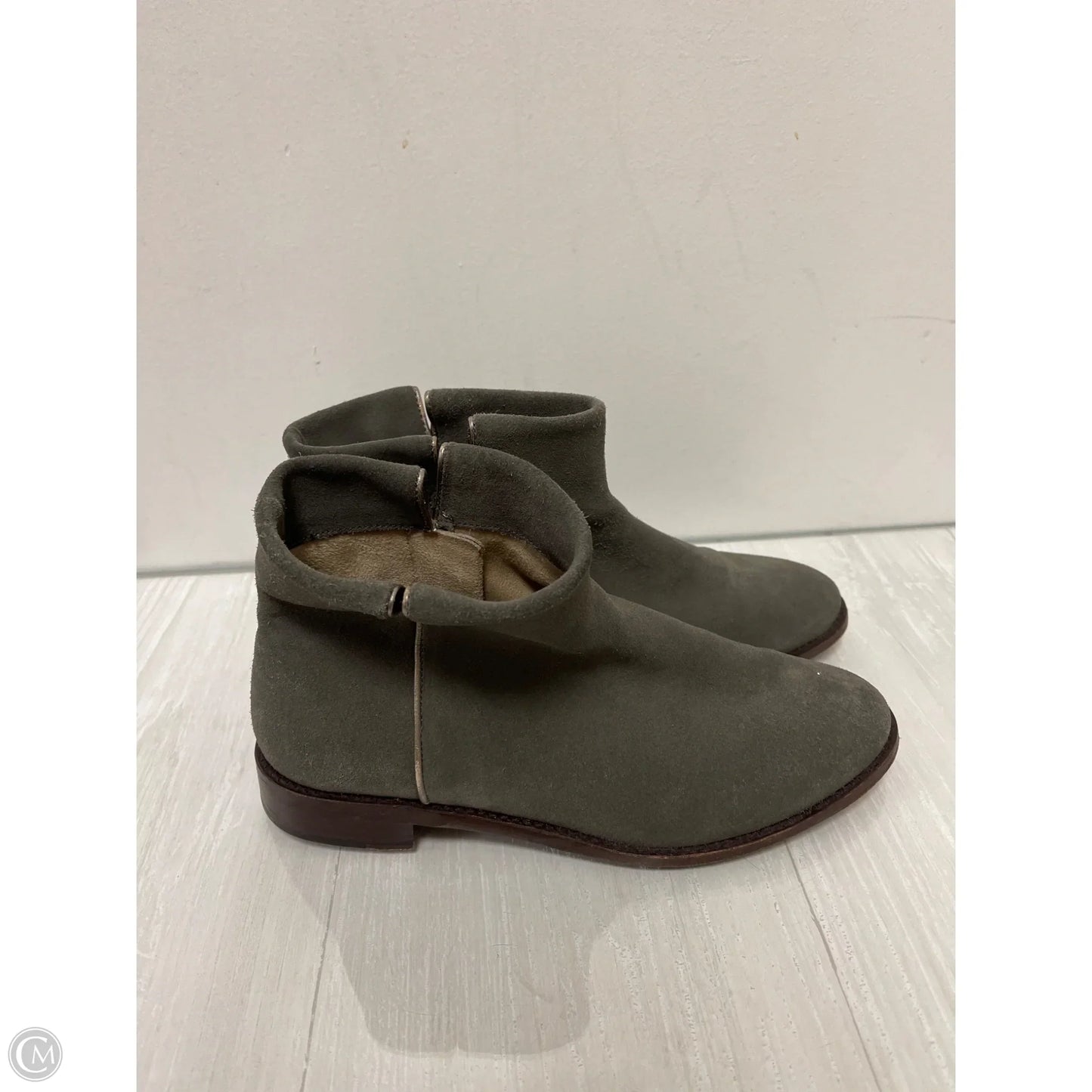 Boots Ankle Flats By Johnston & Murphy In Grey, Size: 7