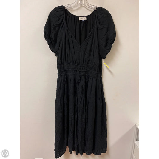 Dress Casual Midi By Universal Thread In Black, Size: M