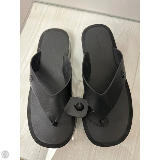 Sandals Designer By Tory Burch In Black, Size: 9