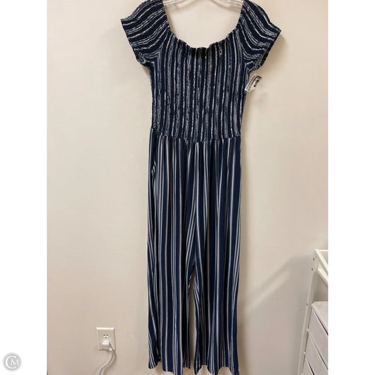 Jumpsuit By J For Justify In Navy, Size: Xl