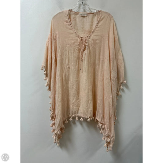 Top Short Sleeve By Lovestitch In Peach, Size: Osfm