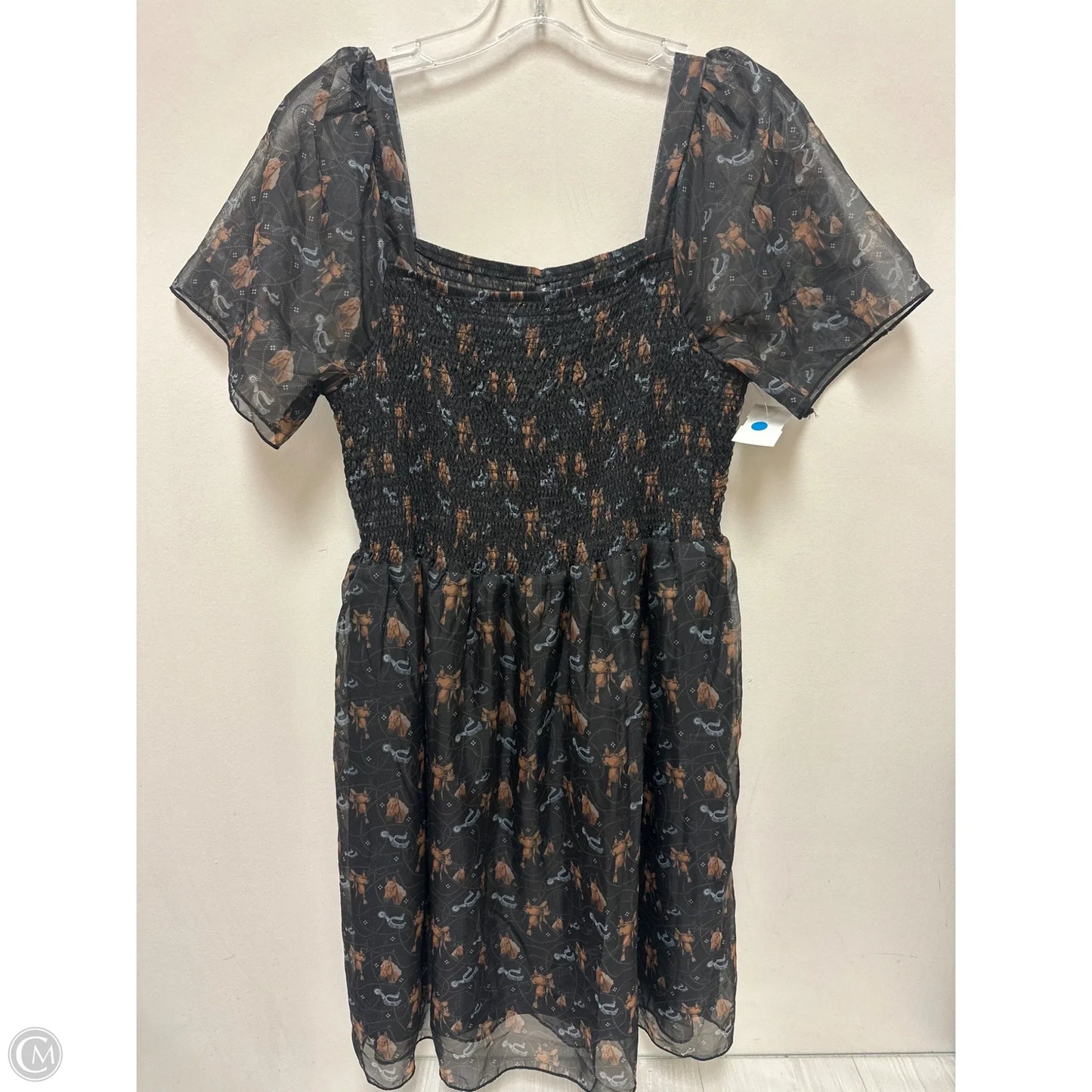 Dress Casual Midi By Clothes Mentor In Brown, Size: Xl