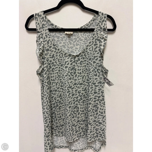 Top Sleeveless By Pol In Animal Print, Size: M