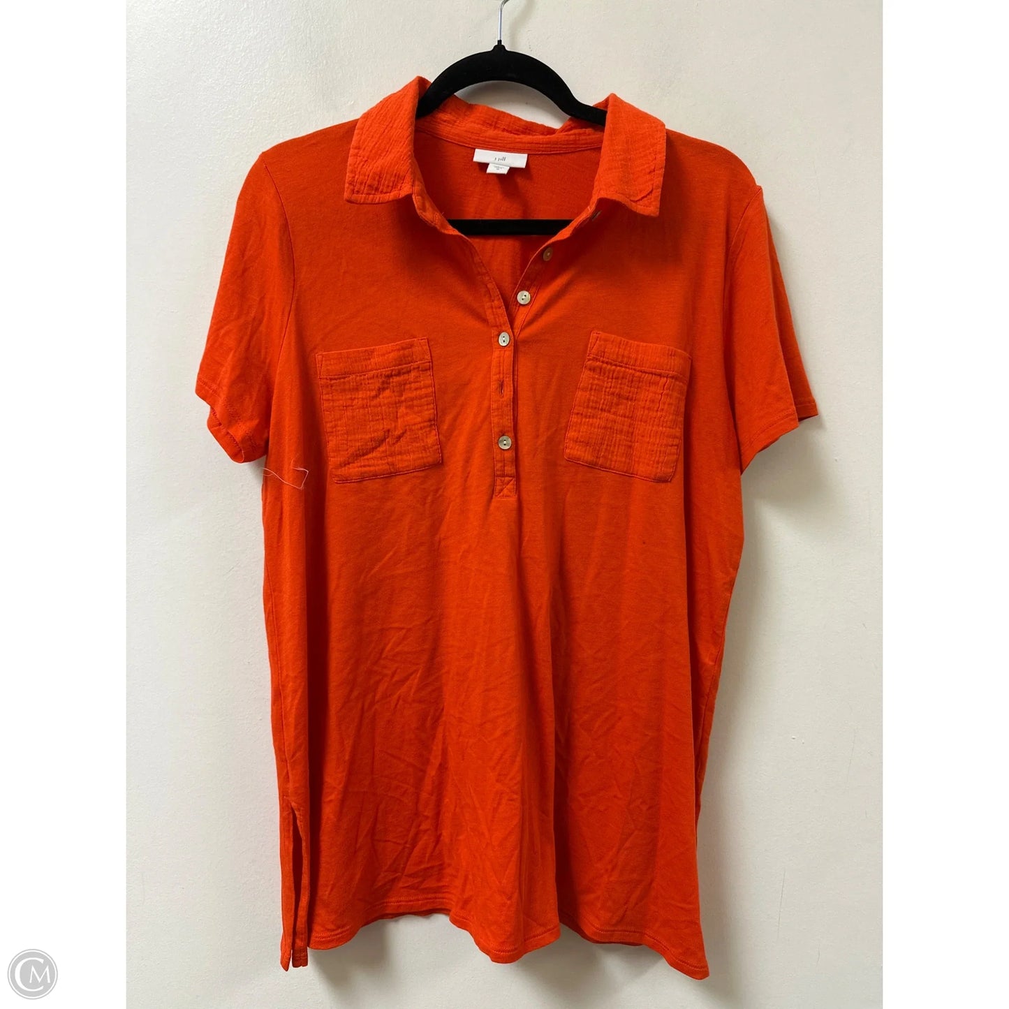 Top Short Sleeve By J. Jill In Orange, Size: M