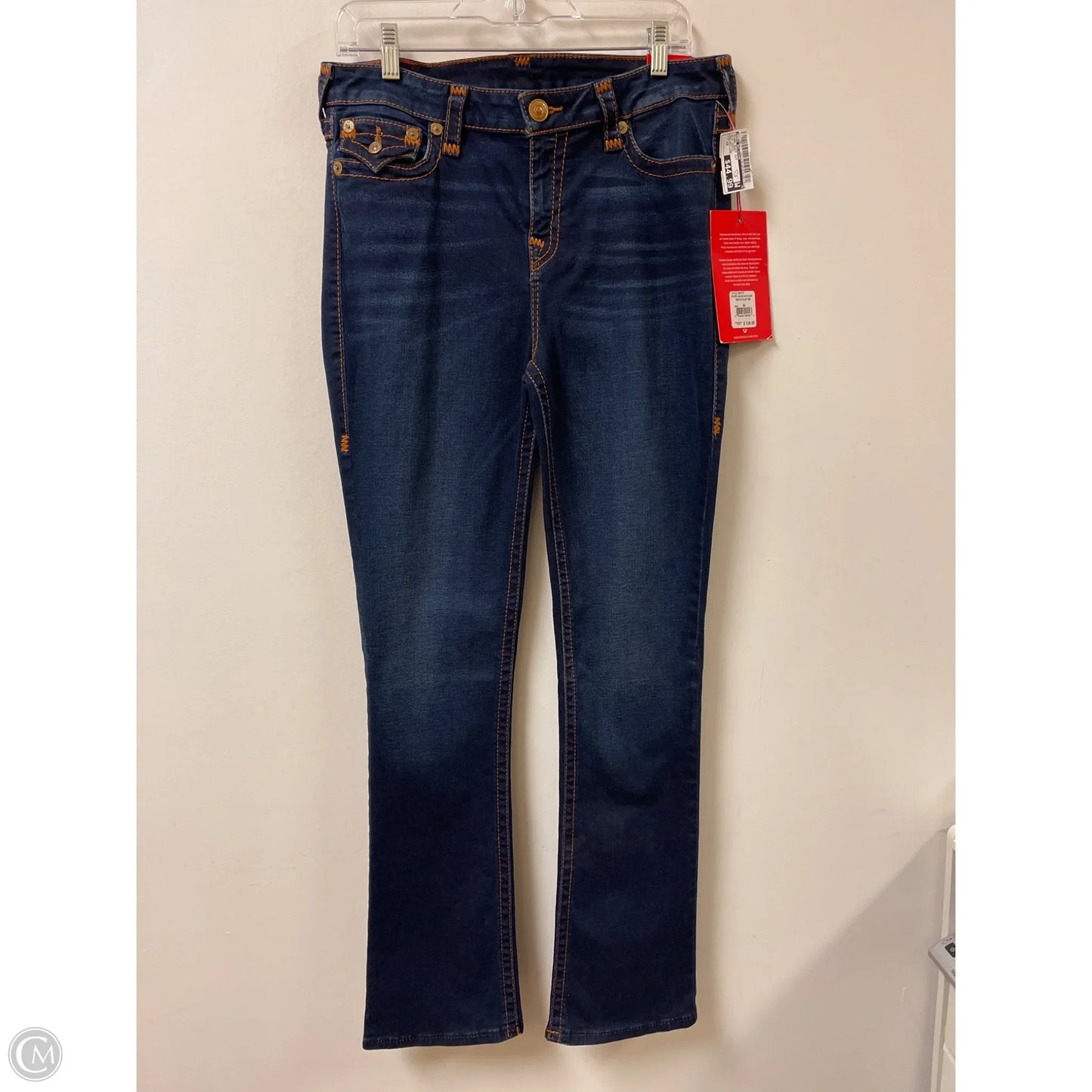 Jeans Boot Cut By True Religion In Blue Denim, Size: 18