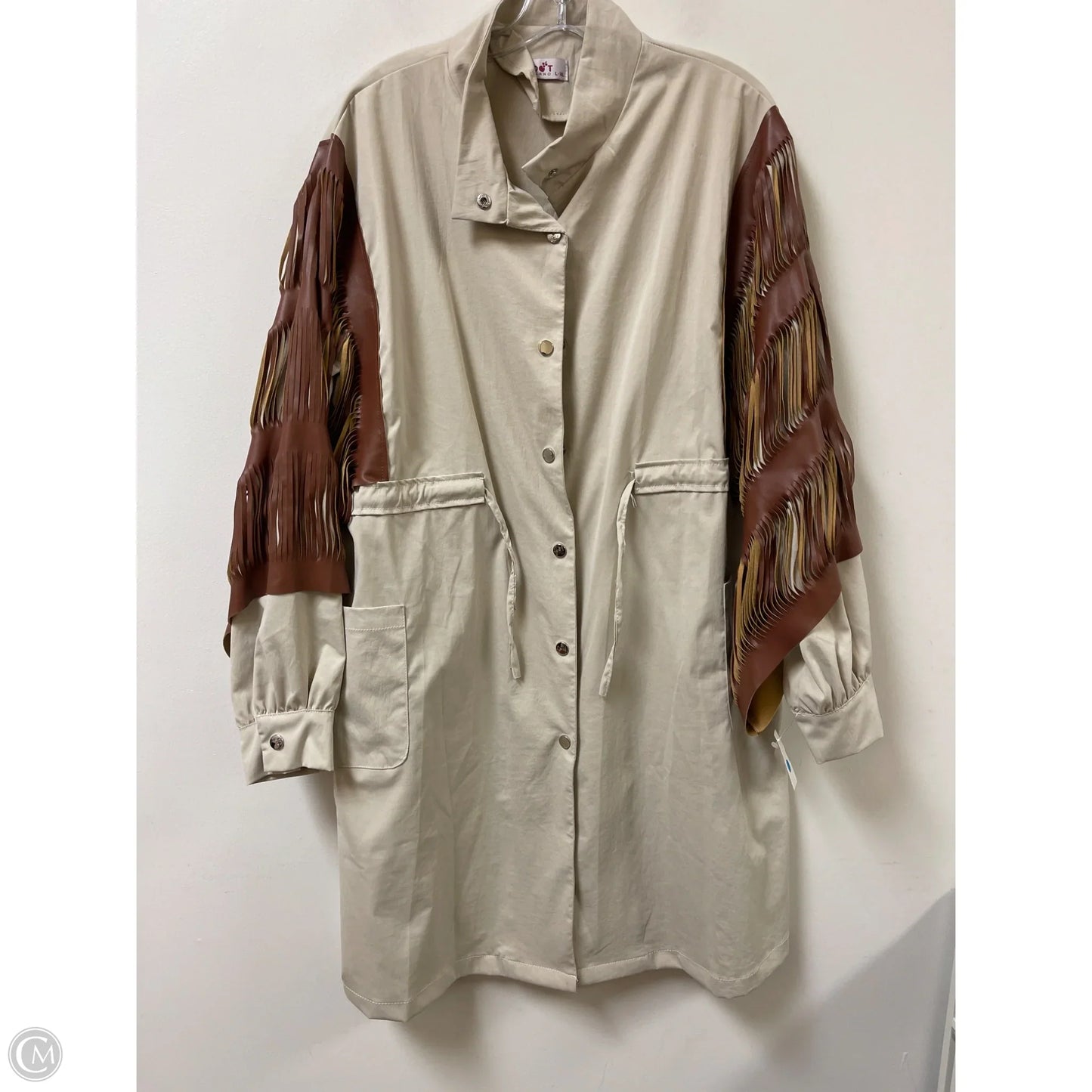 Coat Other By Clothes Mentor In Cream, Size: Xl