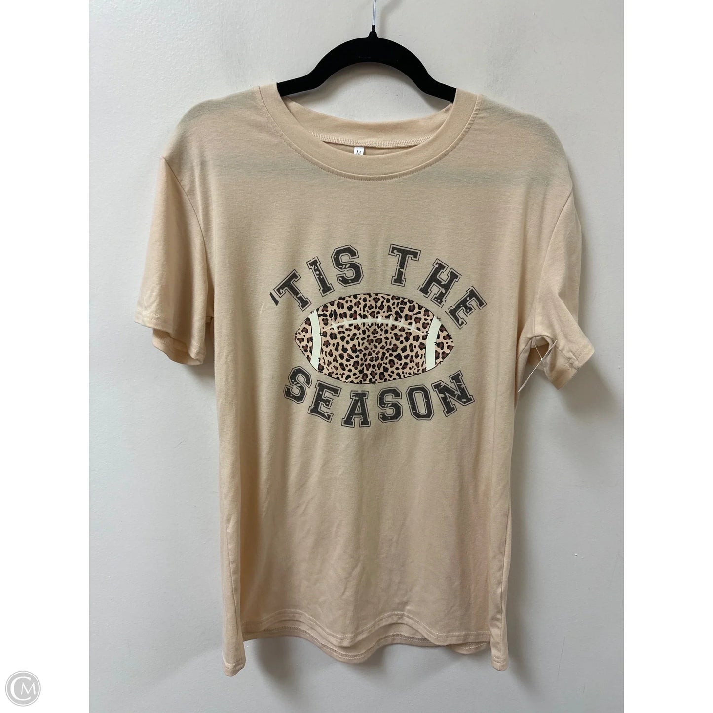 Top Short Sleeve By Clothes Mentor In Cream, Size: M