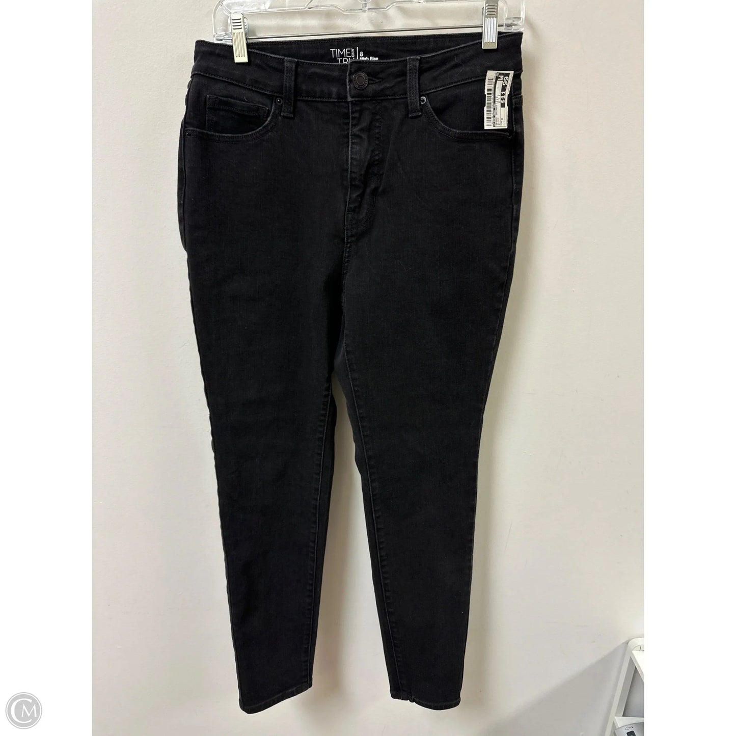 Jeans Skinny By Time And Tru In Black, Size: 8