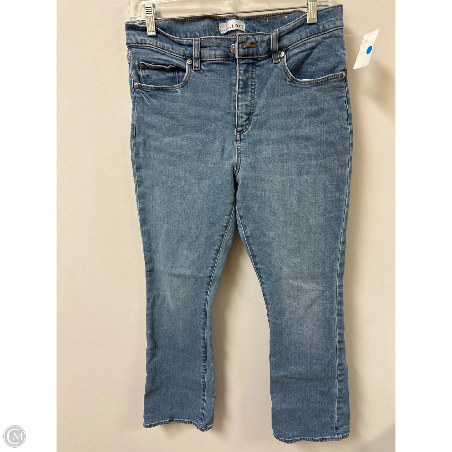 Jeans Boot Cut By Loft In Blue Denim, Size: 8