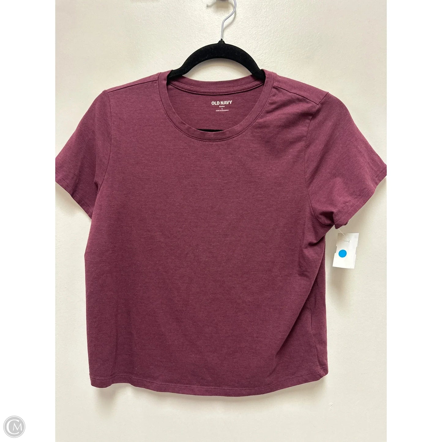 Top Short Sleeve Basic By Old Navy In Purple, Size: L