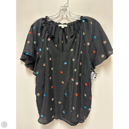 Top Short Sleeve By Clothes Mentor In Black, Size: 1x