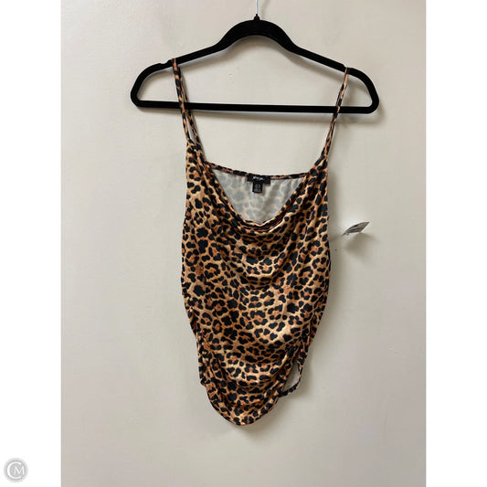 Top Cami By Nasty Gal In Animal Print, Size: L