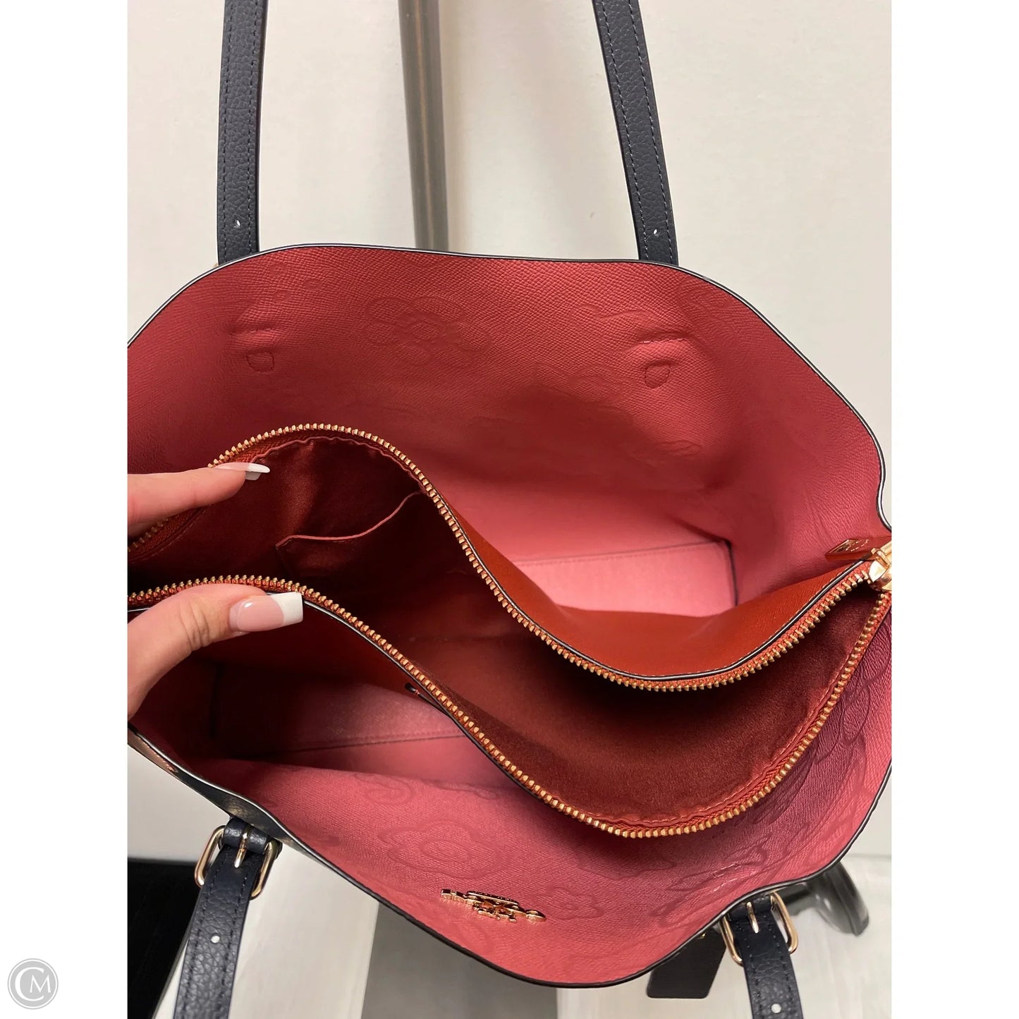 Handbag Designer By Coach, Size: Large