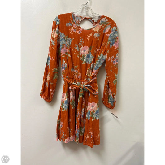 Dress Casual Midi By American Eagle In Orange, Size: S