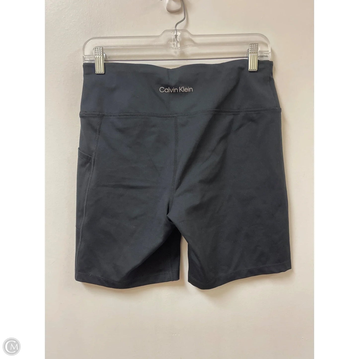 Athletic Shorts By Calvin Klein In Black, Size: L