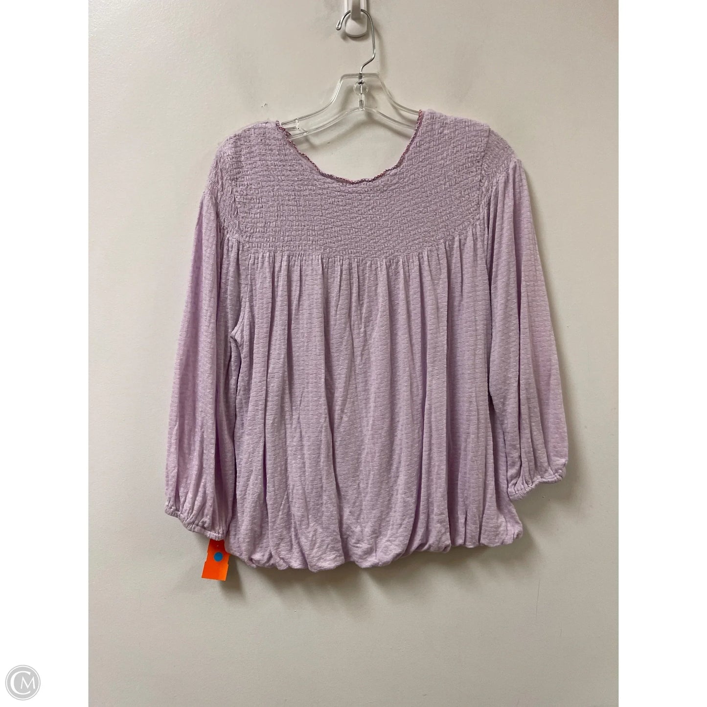 Top Long Sleeve By Free People In Purple, Size: M