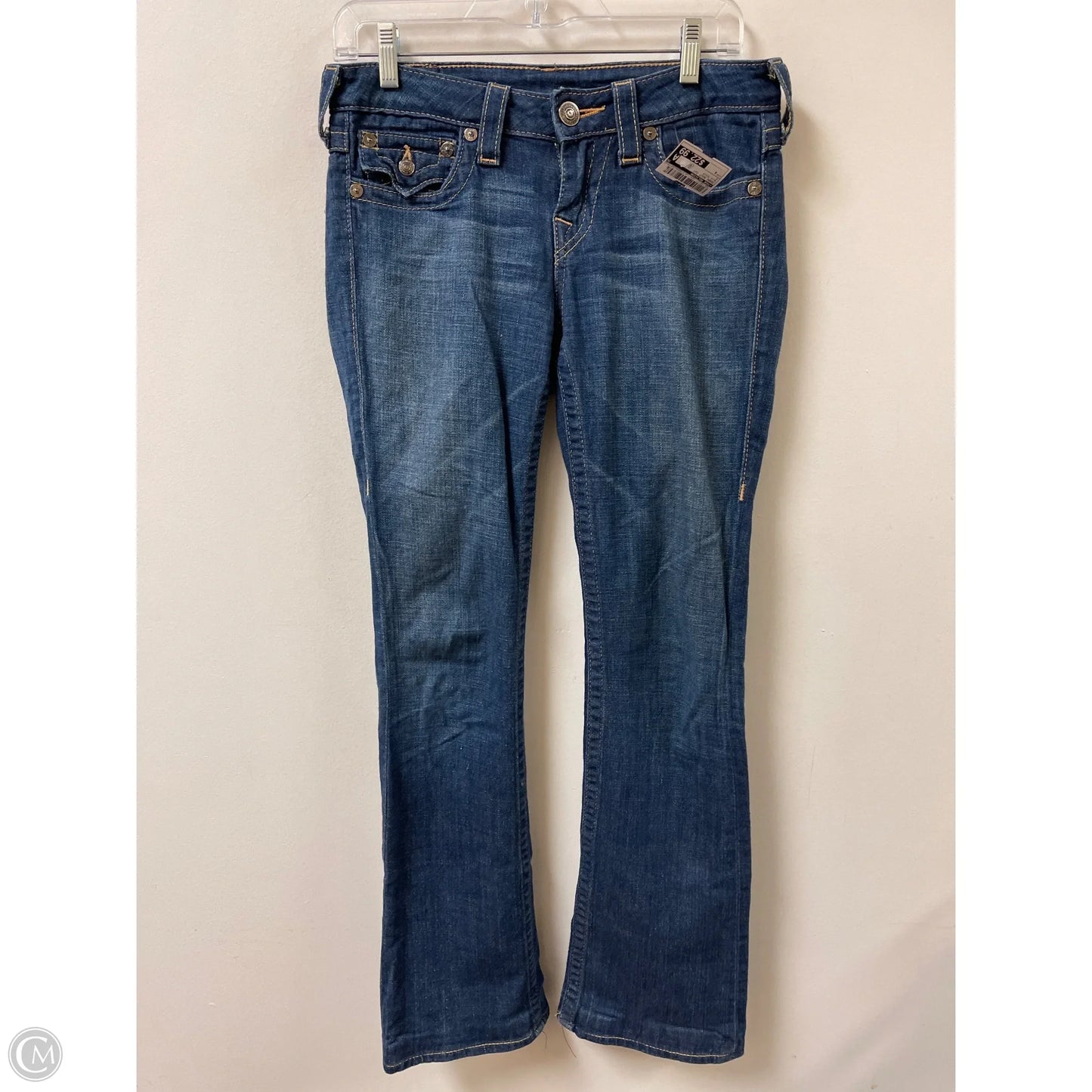 Jeans Boot Cut By True Religion In Blue Denim, Size: 4