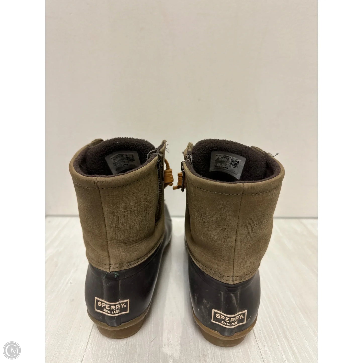 Boots Rain By Sperry In Brown & Green, Size: 9