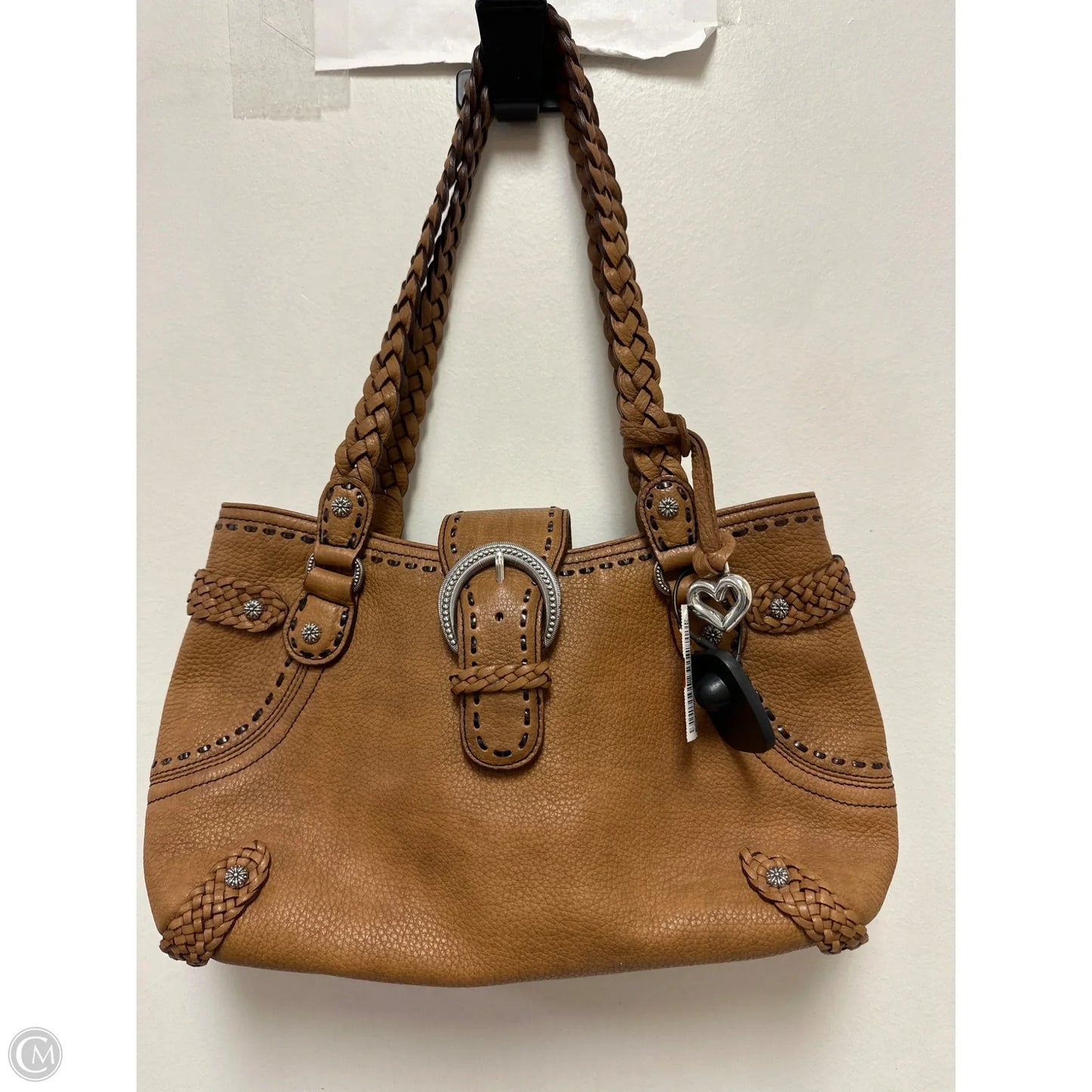 Handbag Leather By Brighton, Size: Medium