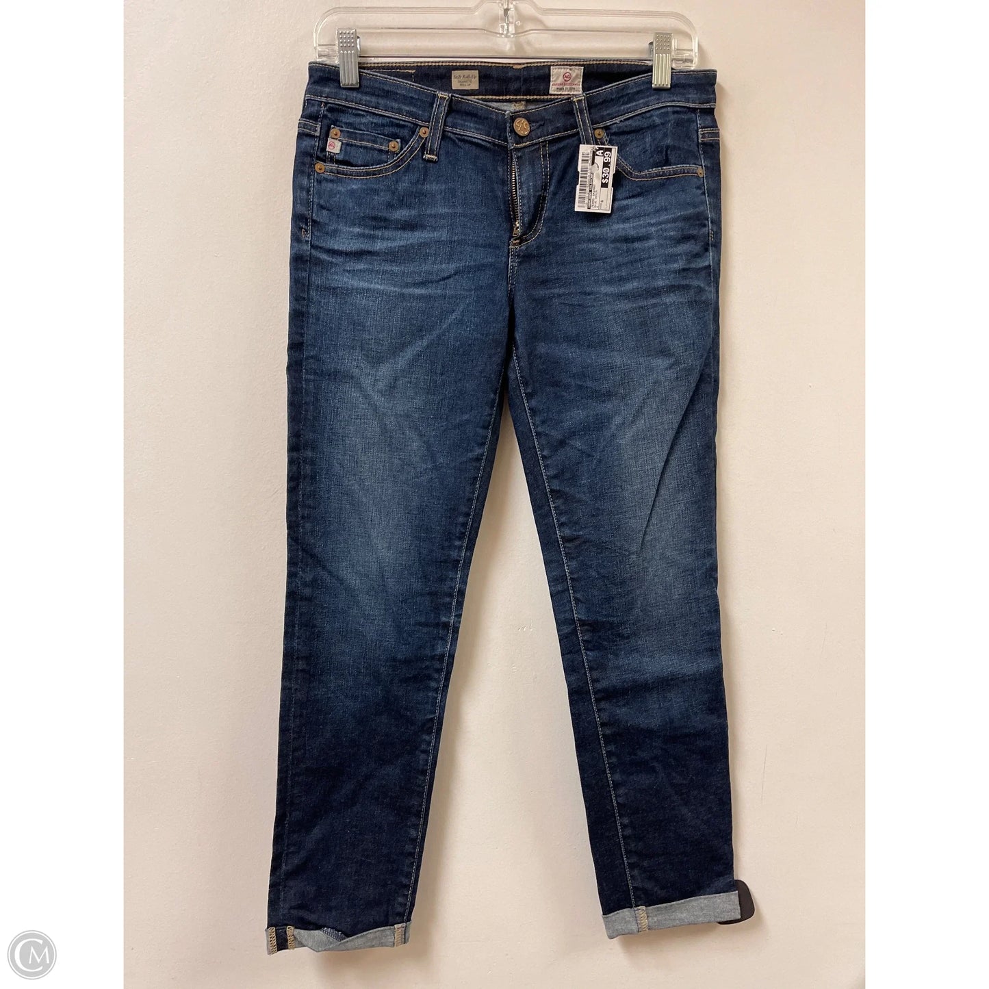 Jeans Skinny By Adriano Goldschmied In Blue Denim, Size: 6