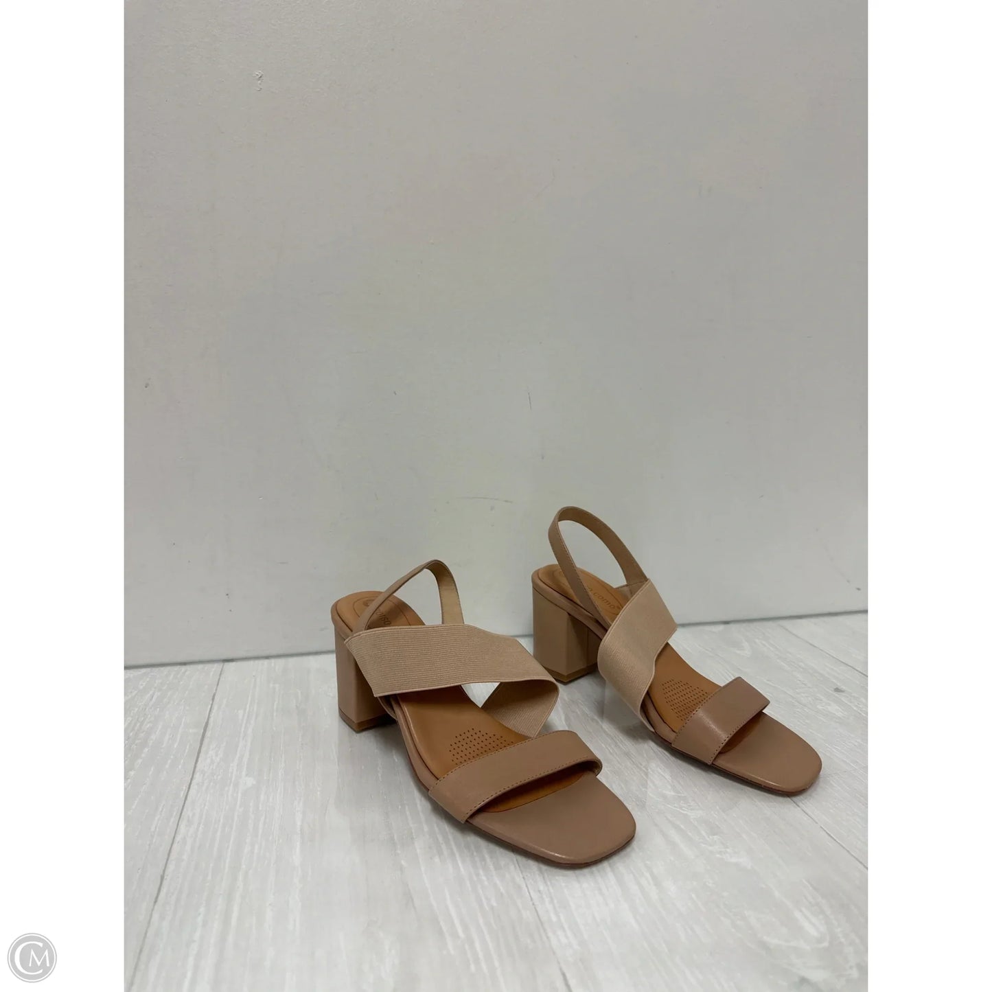 Sandals Heels Block By Corso Como In Tan, Size: 8.5