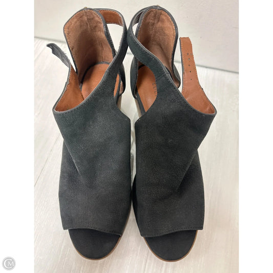 Sandals Heels Block By Lucky Brand In Black, Size: 8.5