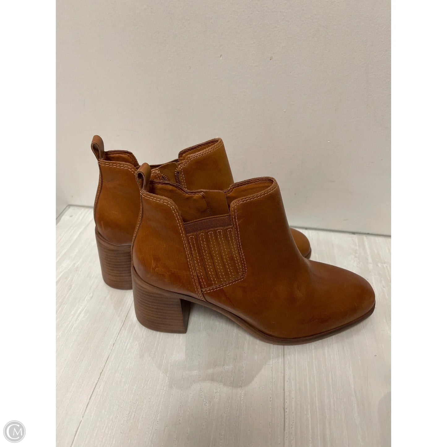 Boots Ankle Heels By Lucky Brand In Brown, Size: 8.5