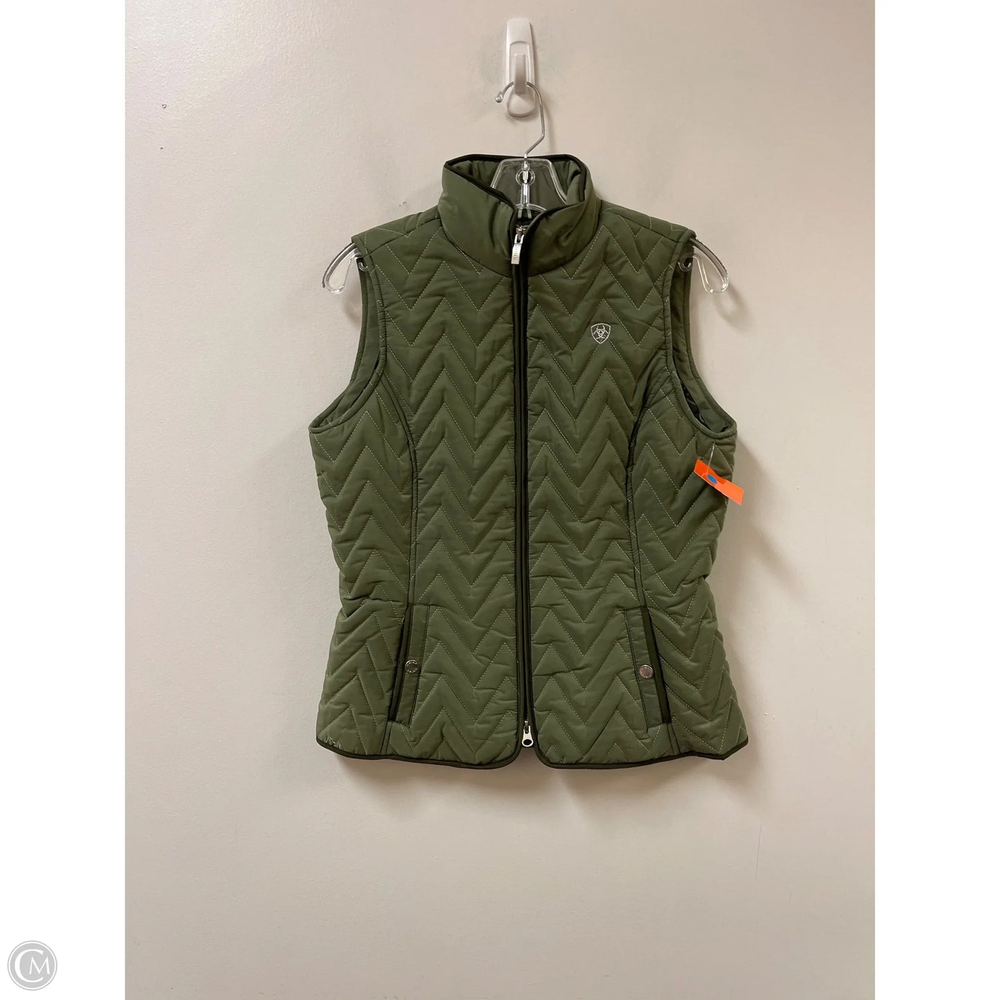 Vest Puffer & Quilted By Ariat In Green, Size: S