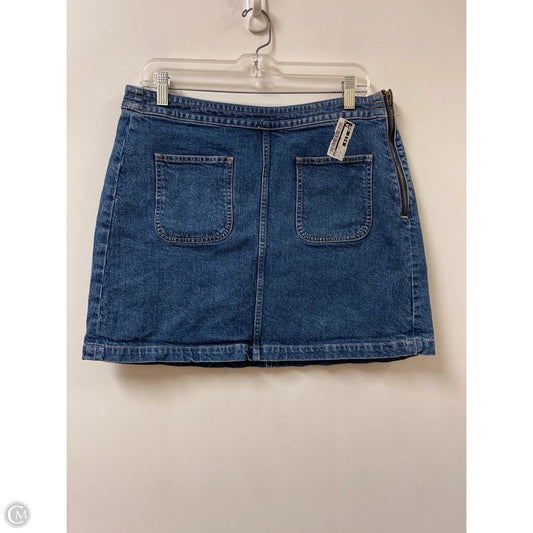 Skirt Mini & Short By Loft In Blue Denim, Size: 12