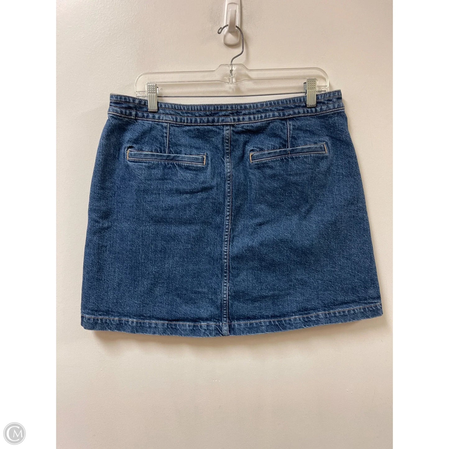 Skirt Mini & Short By Loft In Blue Denim, Size: 12