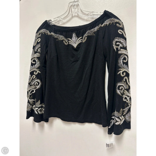 Top Long Sleeve By Boston Proper In Black, Size: Xs