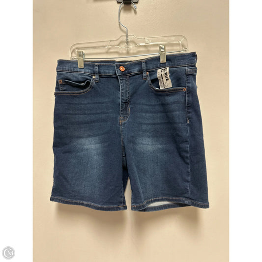 Shorts By Nicole Miller In Blue Denim, Size: 12