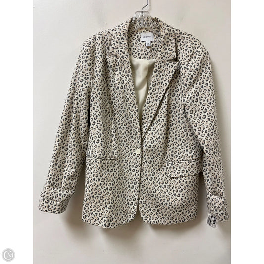Blazer By Nine West In Animal Print, Size: Xl